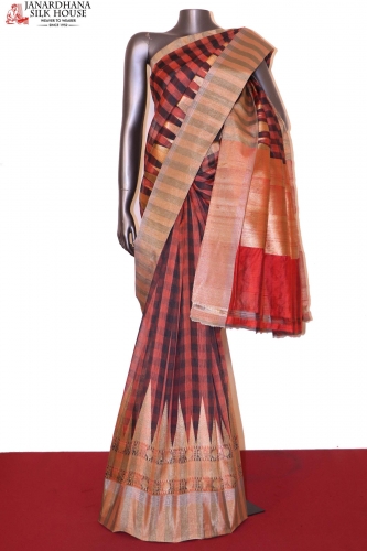 Handloom Banarasi Kora Silk Saree